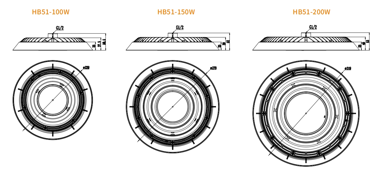 HB51 DOB Highbay Light