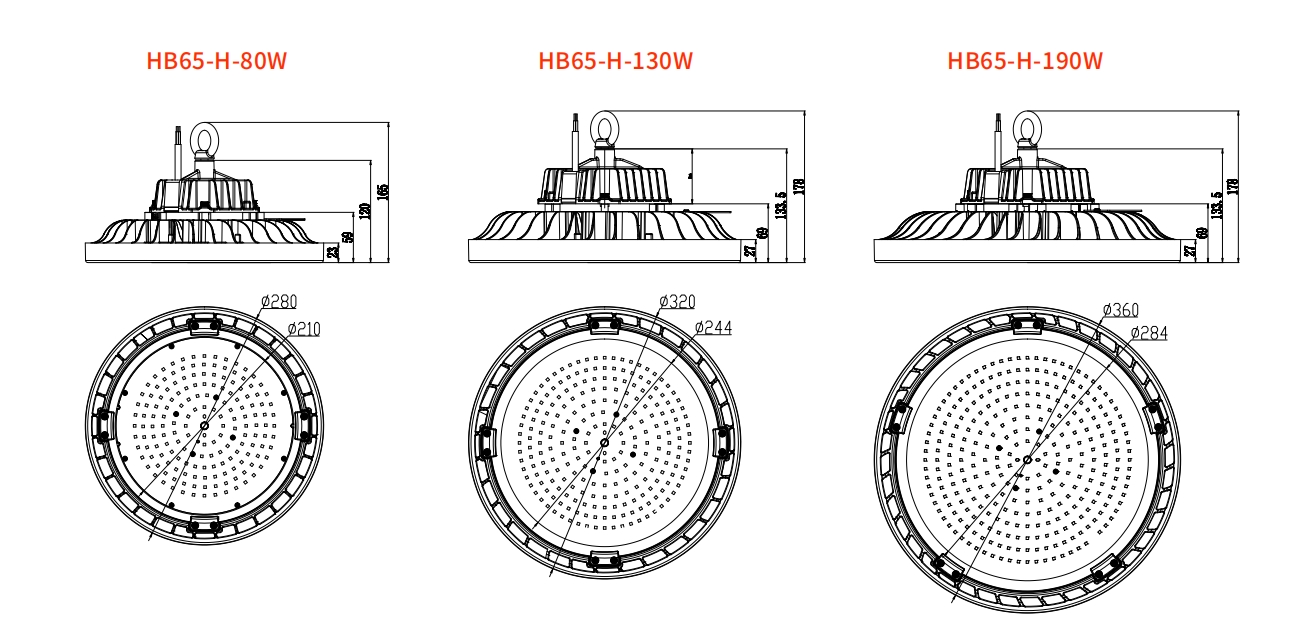 HB65 Hi-temp HighBay Light