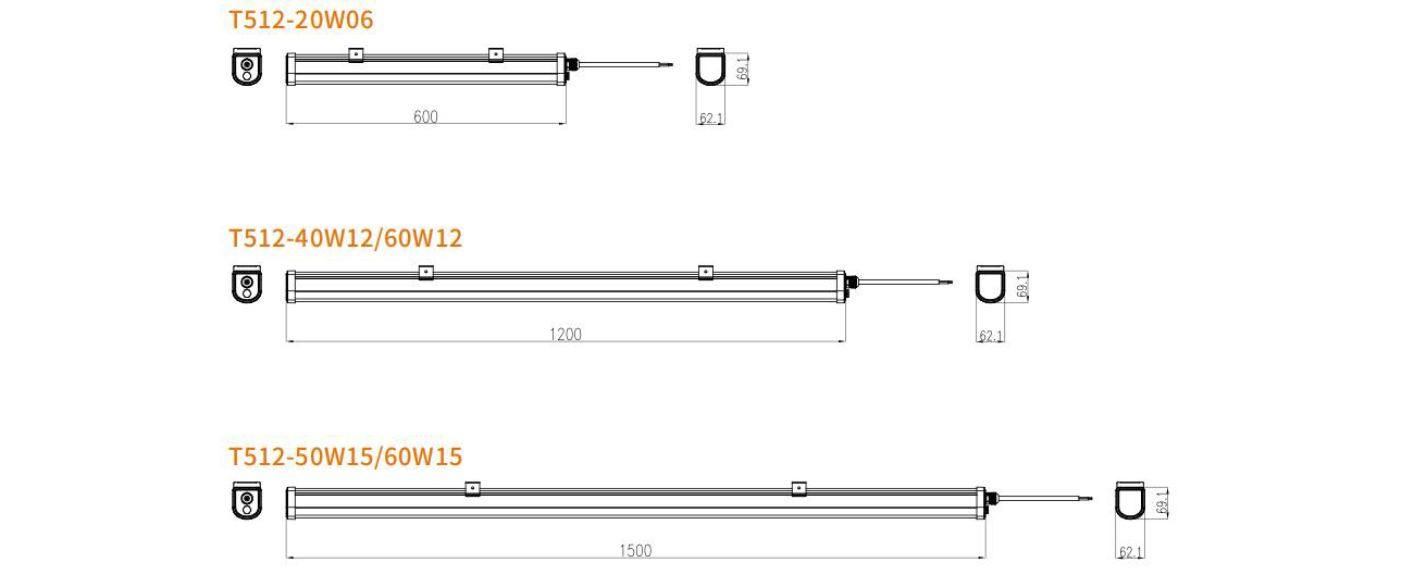 E-Power Plus T512 Tri-proof Light